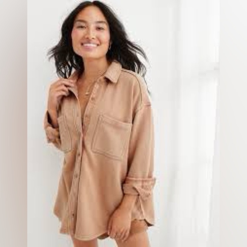Aerie Lumbarjane Fleece Jacket